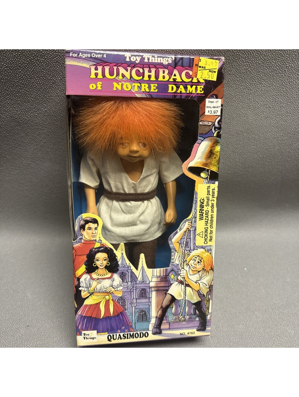Vintage Toy Things Hunchback Of Notre Dame Quasimodo 9.5" Poseable Doll No. 4762
